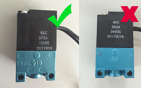 MAC電磁閥真假對比