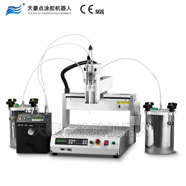 懸浮型氣壓式雙液點涂膠機器人